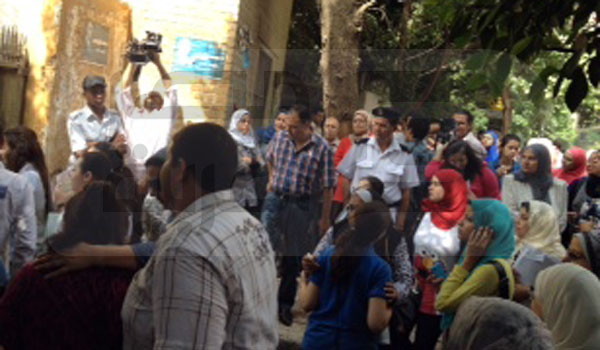 من امام مدرسة جمال عبد الناصر 