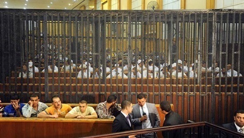 إحدى جلسات قضية قتل متظاهرى السويس _ صورة أرشيفية