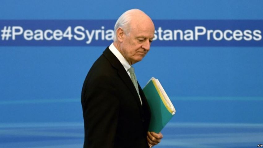 اجتماع مغلق بين المعارضة السورية دي ميستورا قبيل انطلاق جنيف4