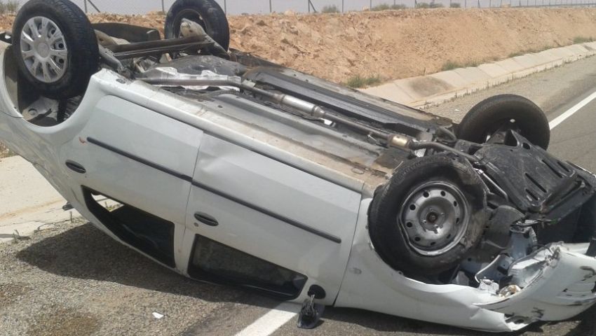 مصرع 6 أشخاص في حادث انقلاب سيارة ببنها