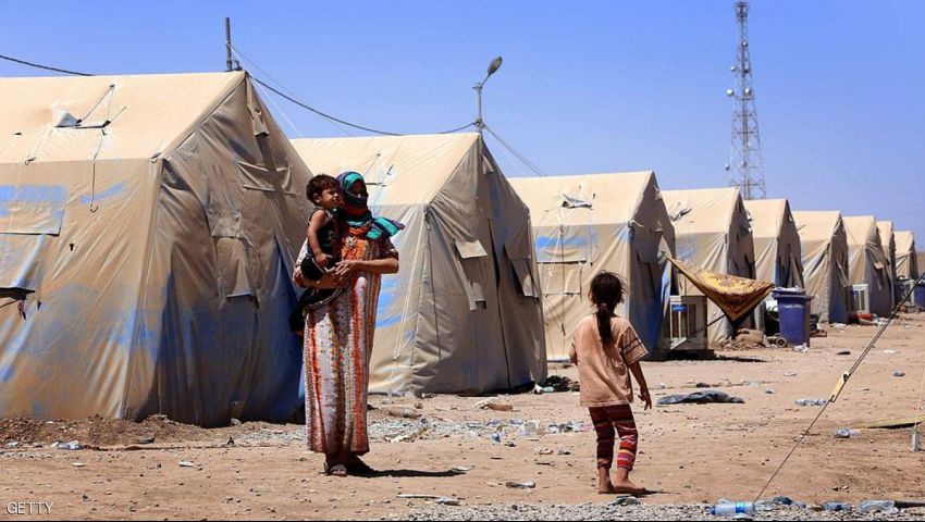 إصابة طفل وامرأتين في حريق بمخيم الخازر لنازحي الموصل