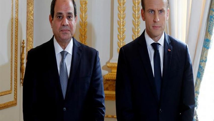 تفاصيل الاتصال الهاتفي بين الرئيس السيسي وماكرون