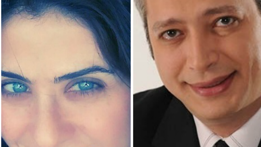 فيديو..تامر أمين مغازلا هيدي كرم: أنا عمري ما هبقى متلون زي عيونك كده