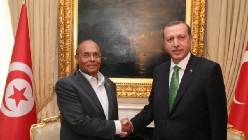 أردوغان والمرزوقي يناقشان الأوضاع بغزة 