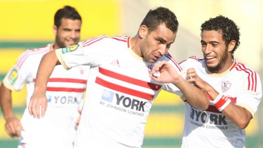 فيديو..عيد وعلى يقودان الزمالك للفوز على المصرى