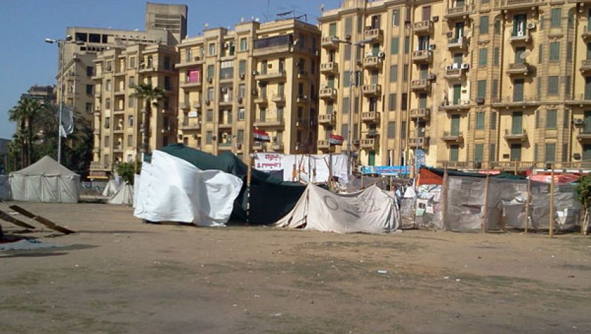 32 خيمة اعتصام بميدان التحرير