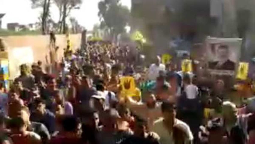 فيديو.. مظاهرة فى الحوامدية: الشعب يطالب بشرف القضاء