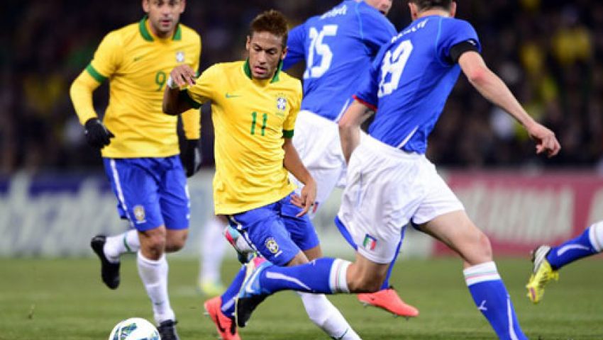فيديو..البرازيل تتقدم على إيطاليا بهدف