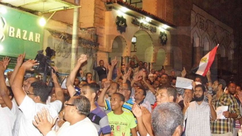 مسيرة مؤيدة للرئيس تجوب شوارع أسوان