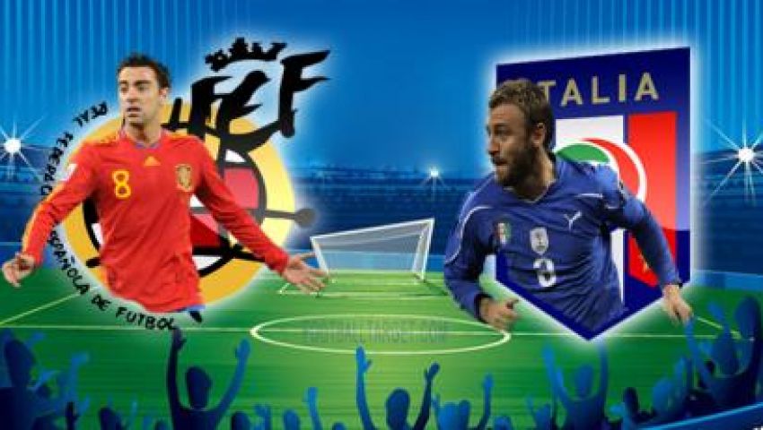 بث مباشر لمباراة إسبانيا وإيطاليا