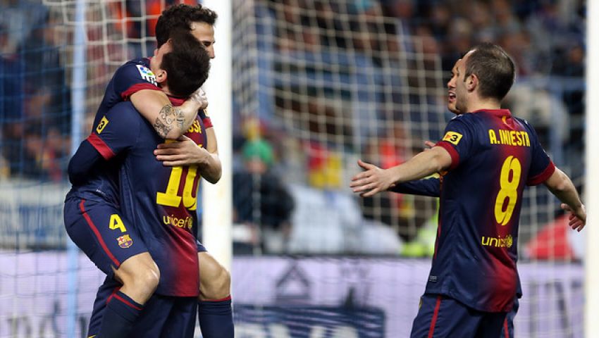دوجلاس أساسياً لأول مرة مع برشلونة