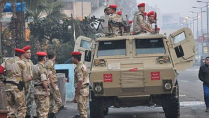 تواجد مكثف للجيش الثالث بالسويس قبيل المظاهرات