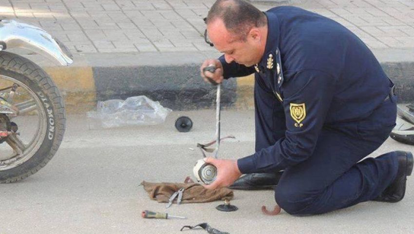 انفجار قنبلة صوتية بجوار قسم الموسكي
