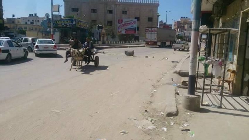 الأمن يغلق ميدان النصر الرئيسي بمدينة العريش لدواعى أمنية