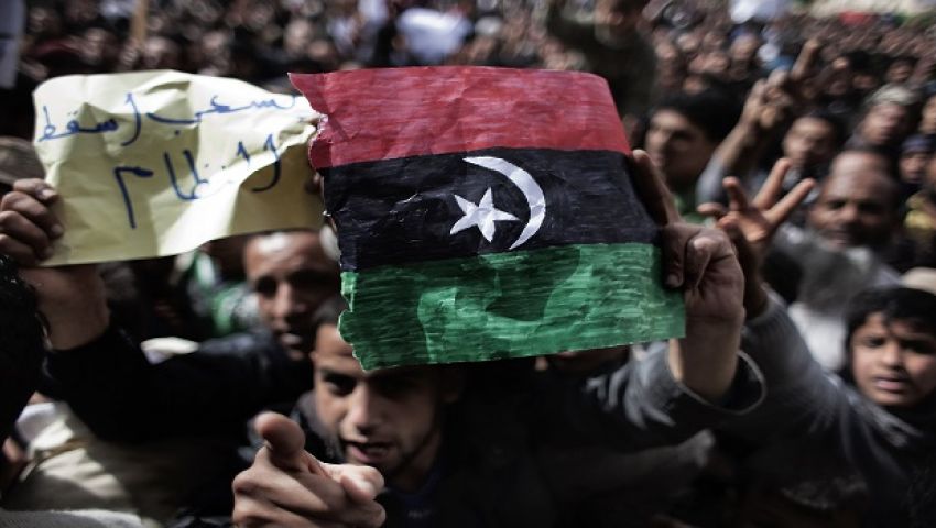 ليبيون يتظاهرون وسط طرابلس ضد تواجد «مسلحين» في منطقتهم‎