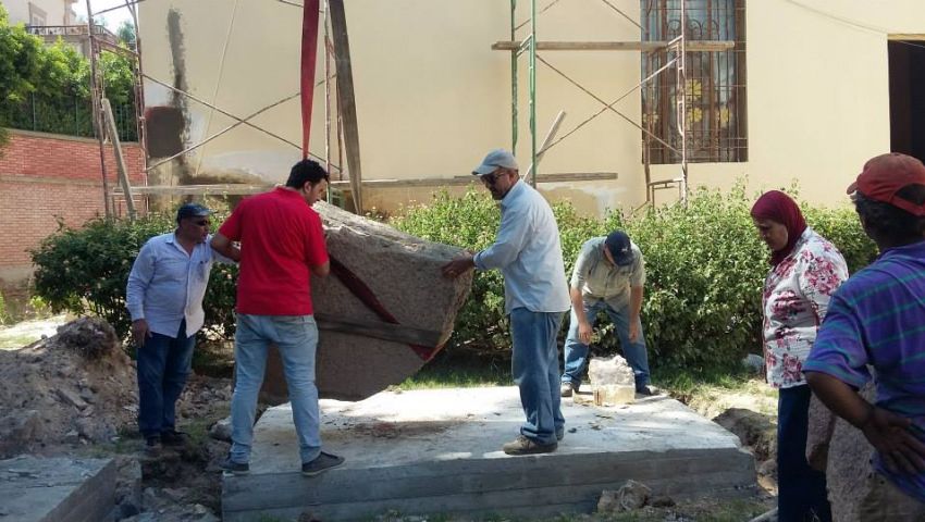 بالصور|شاشات عرض وقطع أثرية استعدادا لافتتاح القناة الجديدة