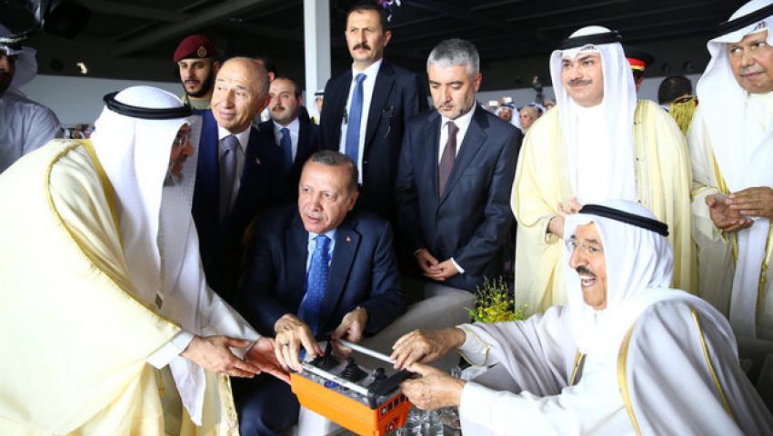 بعد وضع حجر الأساس للمطار الجديد.. أردوغان يغادر الكويت