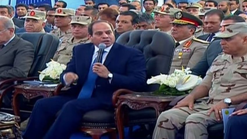 بالفيديو|السيسي:«اللي يتحداني.. بيتحدى حق ربنا في الأرض»