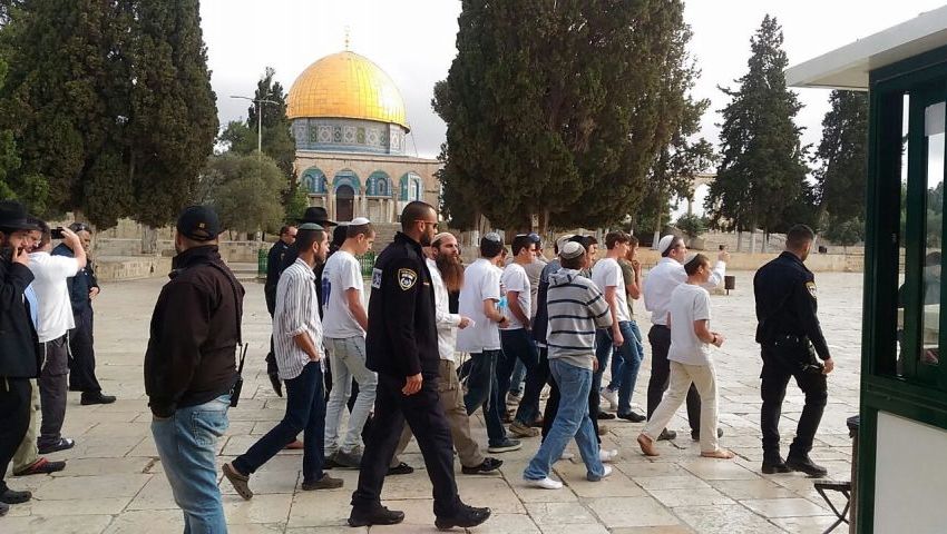 بالصور| عشرات المستوطنين يقتحمون المسجد الأقصى