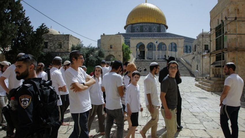 في القدس المحتلة.. 84 مستوطنًا يقتحمون باحات الأقصى