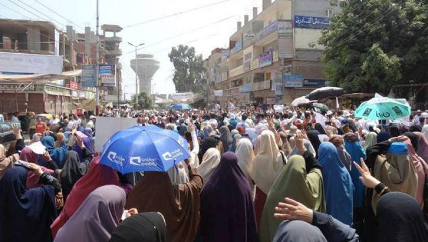 وقفة لدعم الشرعية بالحسينية بالشرقية 