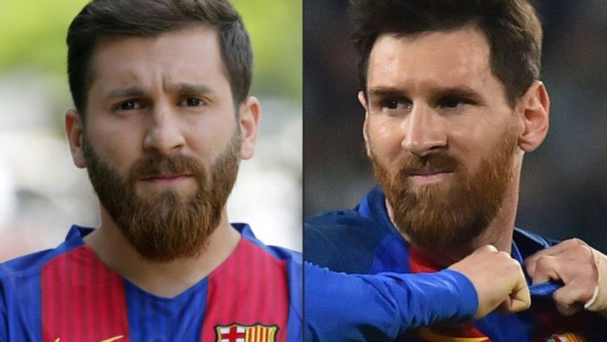 بالصور.. شبيه ميسي يثير ضجة في شوارع طهران