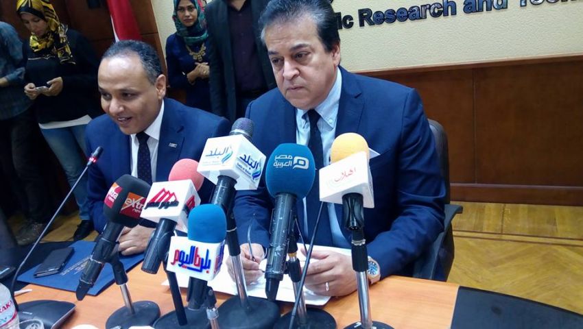 بالصور| وزير التعليم العالي يفتتح منتدى مخرجات البحث العلمي