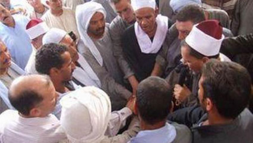إنهاء خصومة ثأرية بين عائلتى اللدغة وأبو غدير 
