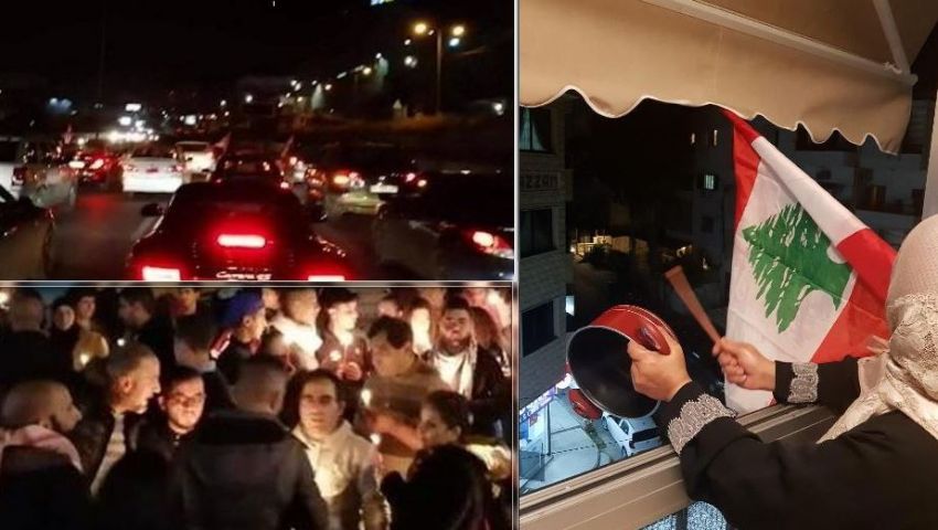 بالشموع وقرع الأواني وأبواق السيارات.. اللبنانيون يبدعون في الاحتجاج