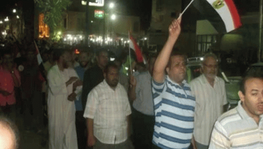 مسيرة بالسيارات في الصف دعمًا لمرسي