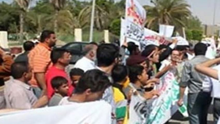  تظاهرات حاشدة أمام مدينة الإنتاج الإعلامي 