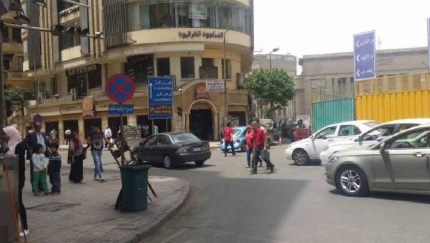 إغلاق شارع 26 يوليو بوسط البلد