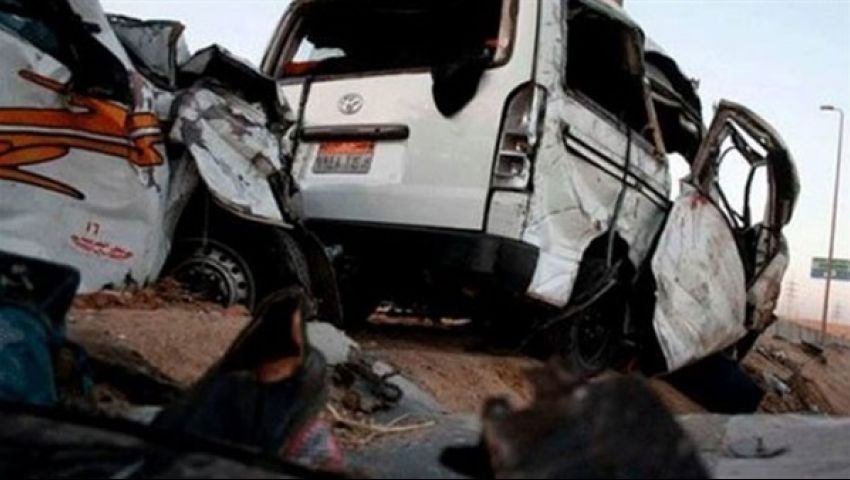 مصرع 5 وإصابة 14 آخرين  في حادث مروع بالإسماعيلية