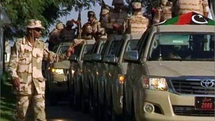 الجيش الليبي يفصل بين منطقتين متنازعتين