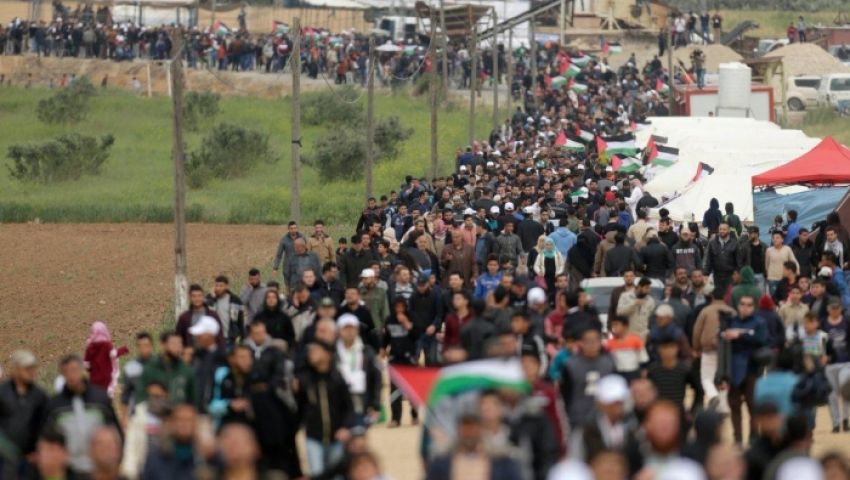حشد فلسطيني وتعزيزات إسرائيلية.. غزة تستعد لـ «مليونية العودة» في ذكرى النكبة