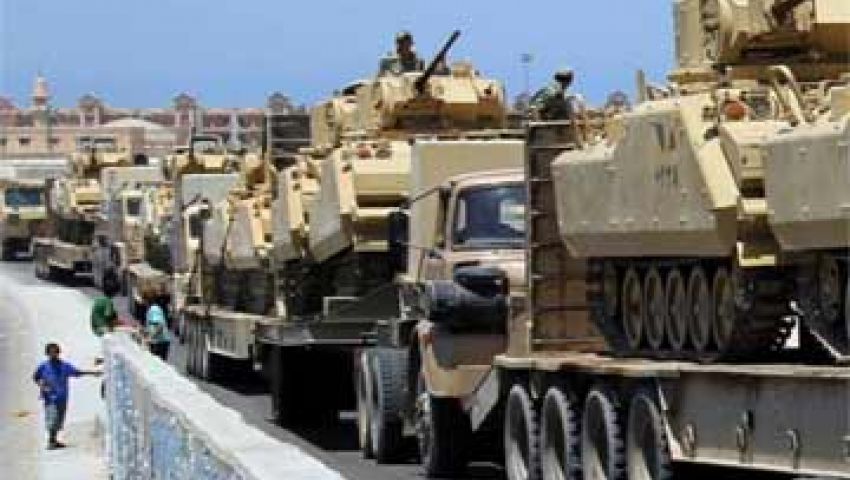 وصول تعزيزات عسكرية لشمالي سيناء