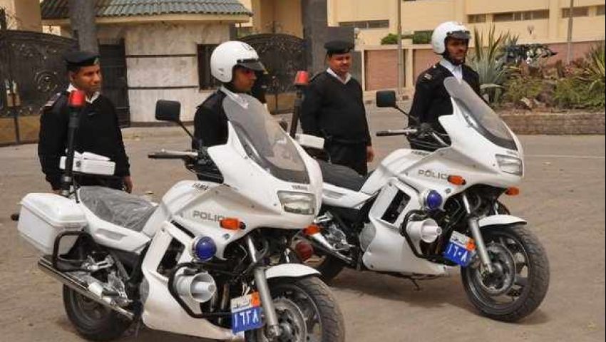 سرقة دراجة نارية تابعة للشرطة بالقليوبية 