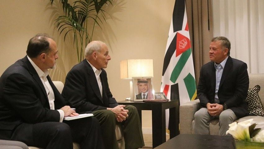 العاهل الأردني يلتقي وزير الأمن الداخلي الأمريكي