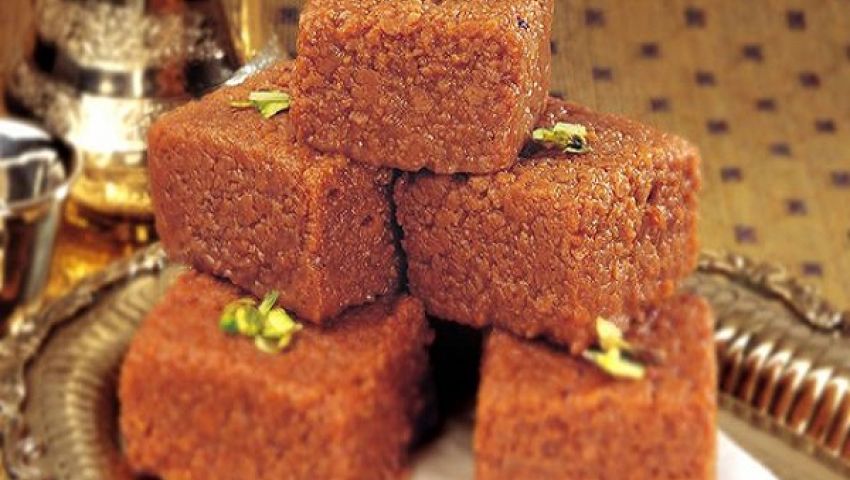 طريقة عمل البسبوسة بالشيكولاتة في 20 دقيقة