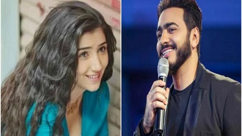 بالفيديو.. تامر حسني لـمي عمر: صوتك نشاز والله العظيم