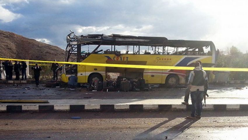 بدو طابا: تفجير أتوبيس السياح الكوريين تم بعبوة ناسفة