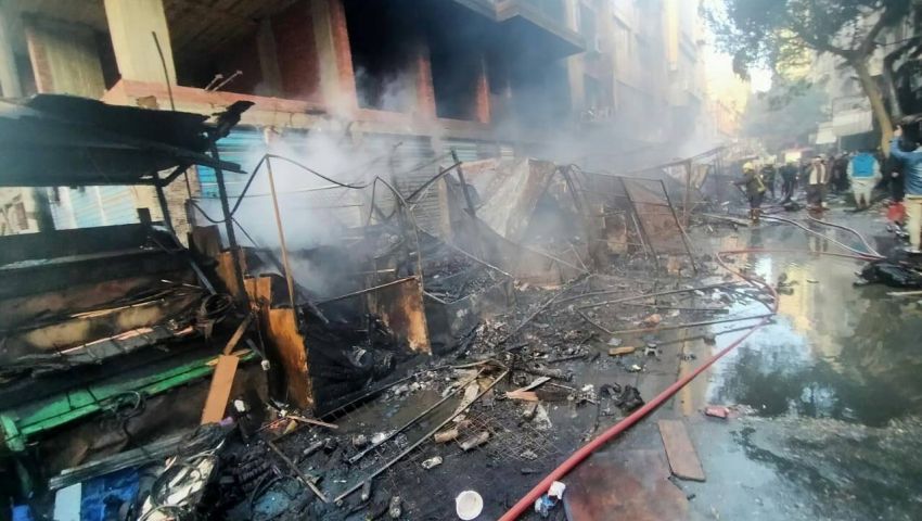 آخرها سوق التوفيقية.. 9 مشاهد في حرائق التهمت قلب القاهرة
