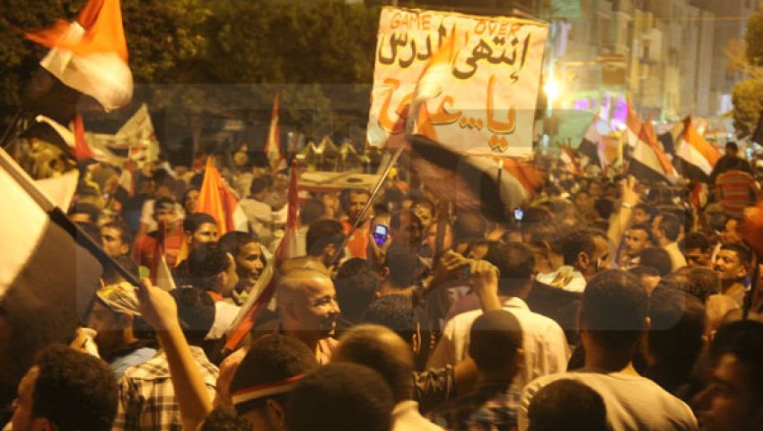 بالصور.. احتفالات أهالي المنوفية بعزل مرسي