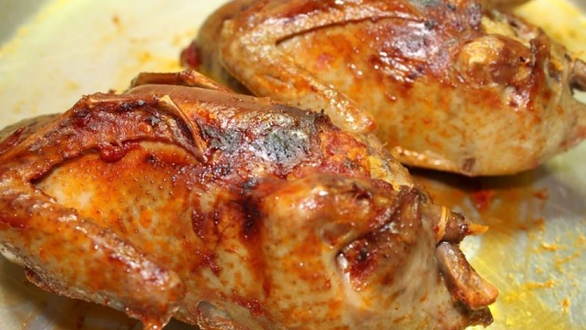 طريقة عمل الحمام المحشي بالأرز