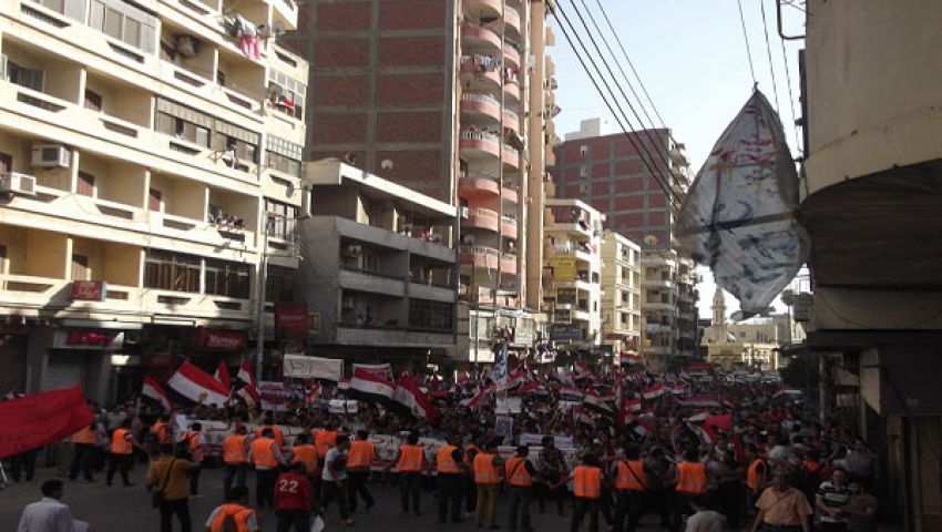 ميدان الثورة يستقبل مسيرات معارضة لمرسي بالدقهلية