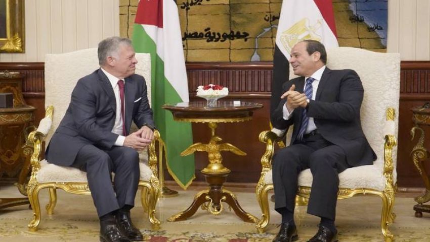 مكالمة هاتفية بين السيسي والملك عبد الله الثاني.. ماذا جاء بها؟