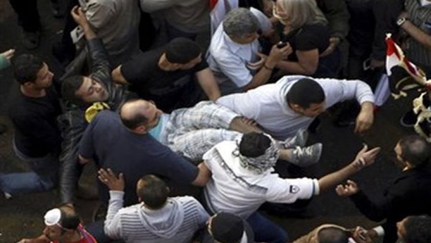 اشتباكات بين معارضي ومؤيدي الرئيس بكفر حجازي بالمحلة