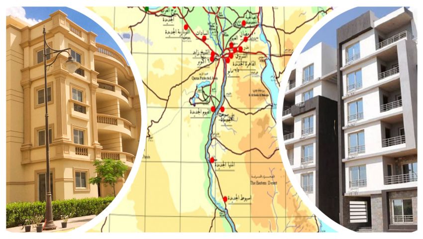 بالخرائط| مواقع الوحدات والأراضي المطروحة للمصريين في الخارج