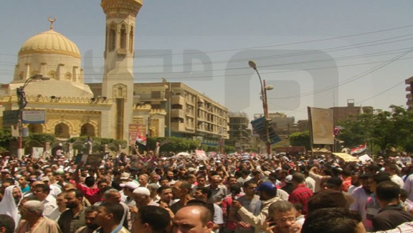 مظاهرات حاشدة تأييدا لمرسي في بني سويف