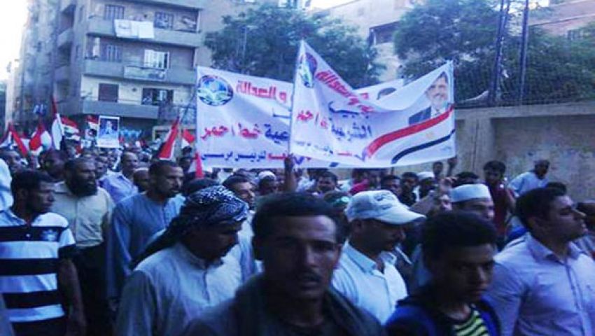 مسيرات حاشدة بالعريش لدعم مرسي